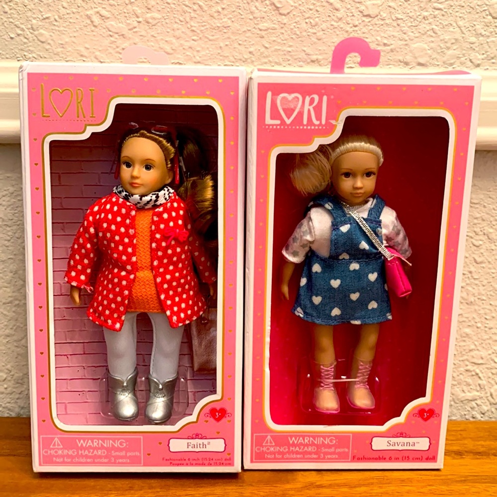 Lori Doll - 2 dolls (Faith and Savana) 6” size